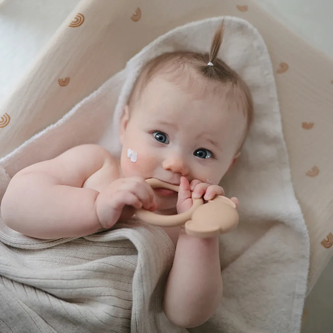 Organic Cotton Baby Changing Mat Cover (Rainbow)