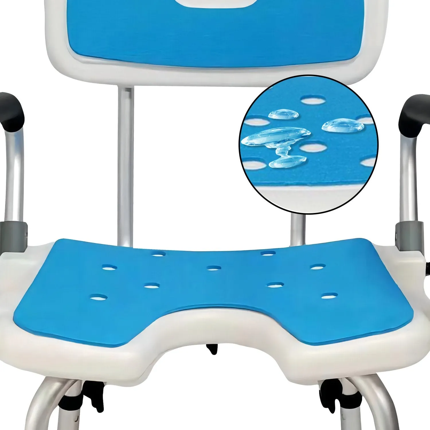 Orthonica Shower Chair with Adjustable Armrests