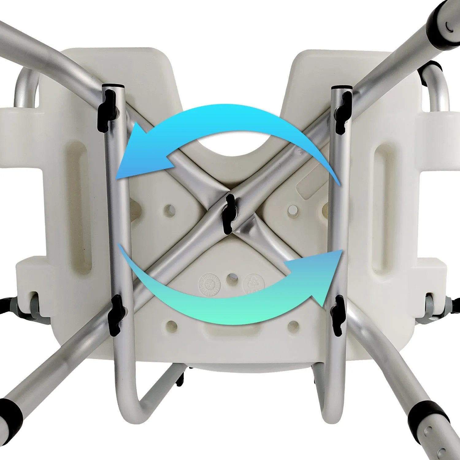 Orthonica Shower Chair with Adjustable Armrests