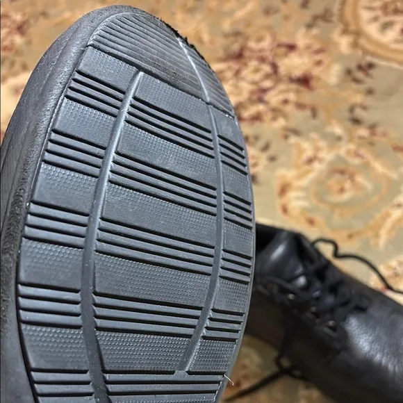 Othrofeet Black Leather Oxfords Classic