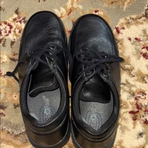 Othrofeet Black Leather Oxfords Classic