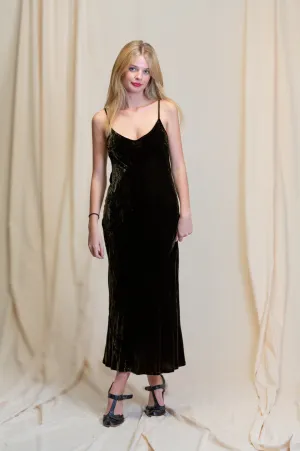 Otomo Velvet Silk Slip Chocolate
