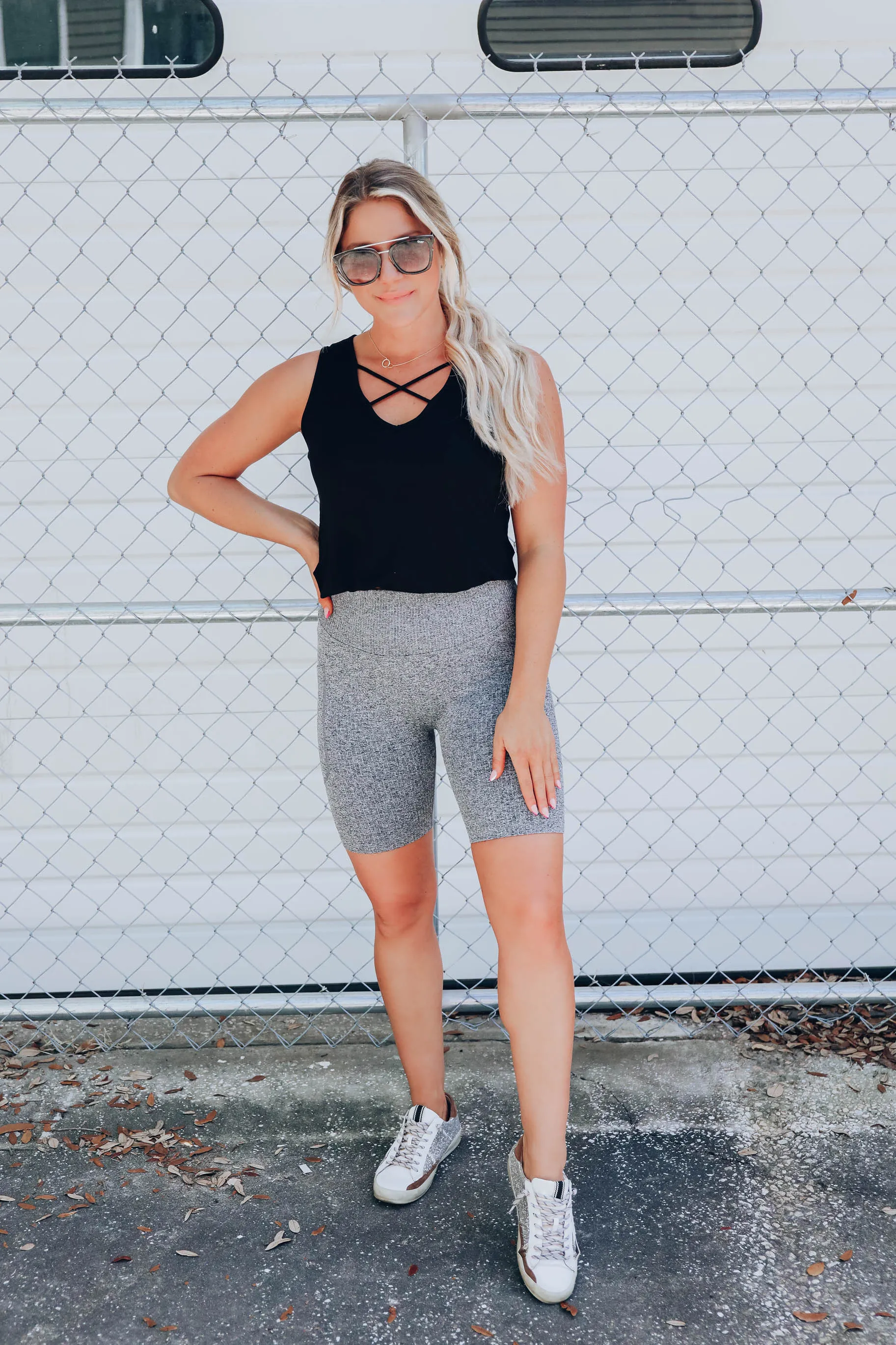 Palisade Seamless Ribbed Biker Shorts