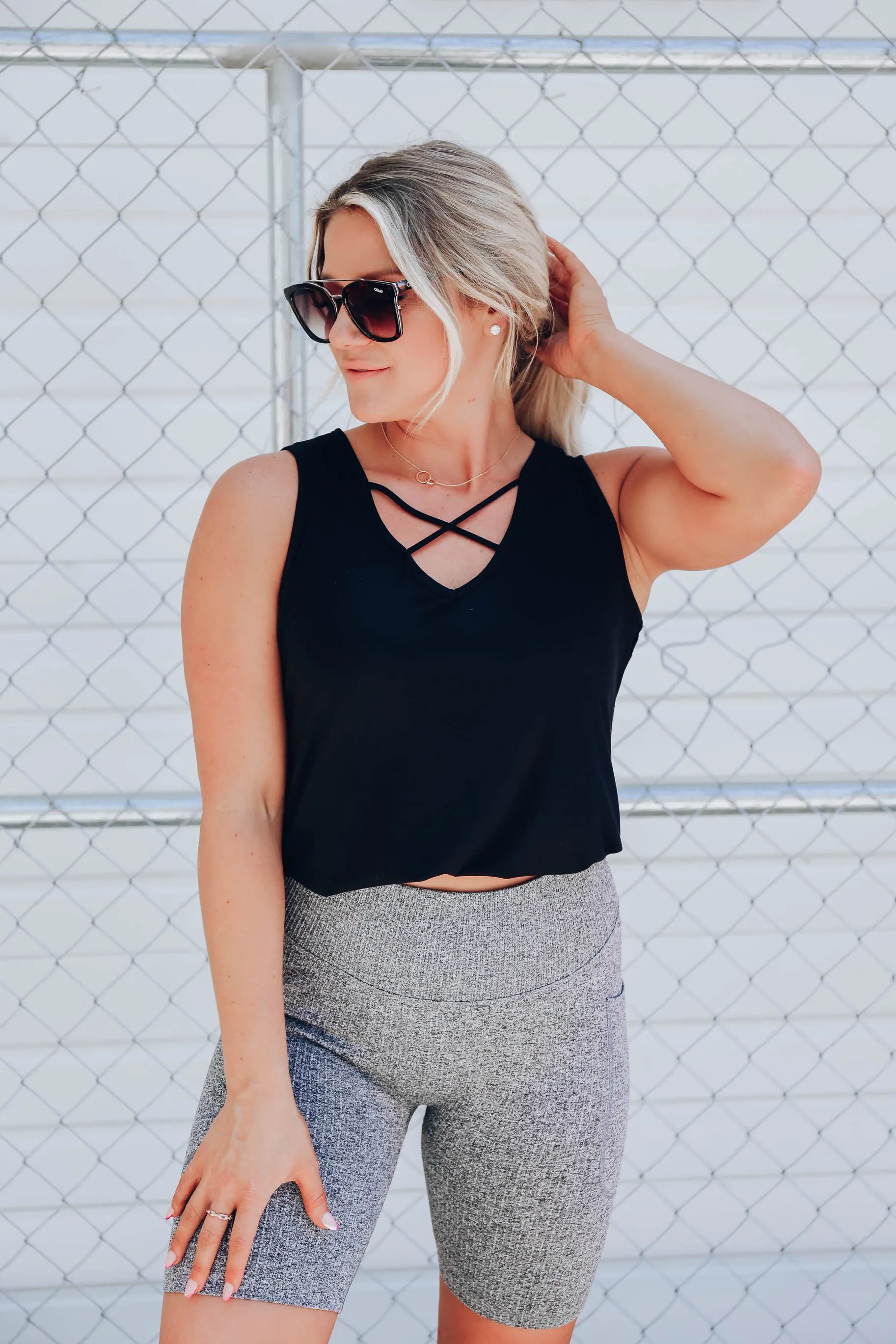 Palisade Seamless Ribbed Biker Shorts