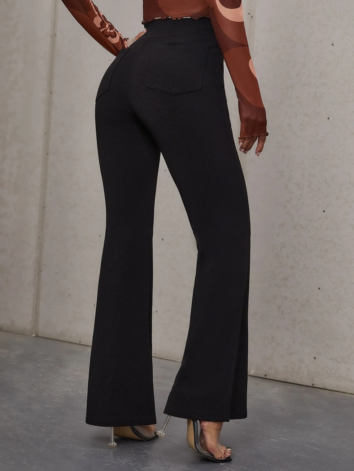 Pantalones acampanados de talle alto - Cherry Vibes