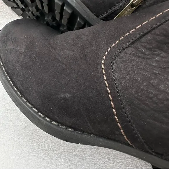 Paul Green Black Genuine Leather with Adjustable Wide Calf. Made in Austria