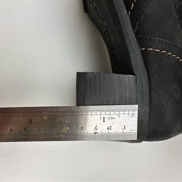 Paul Green Black Genuine Leather with Adjustable Wide Calf. Made in Austria