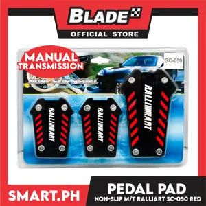 Pedal Pad Non Slip Pedal Manual Transmission Ralliart SC-050 (Red)