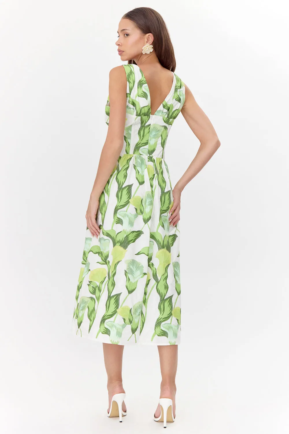 Penelope Faux Corset Embroidered Sundress