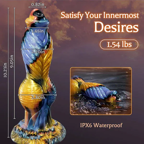 Phoenix - Twisted Unicorn Animal Texture 7 Thrusting Vibrating Big Sucker Monster Dildo 10.23 Inch