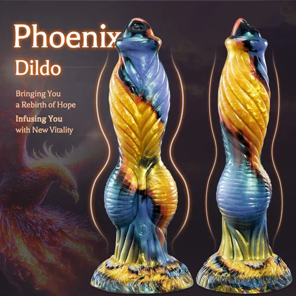 Phoenix - Twisted Unicorn Animal Texture 7 Thrusting Vibrating Big Sucker Monster Dildo 10.23 Inch