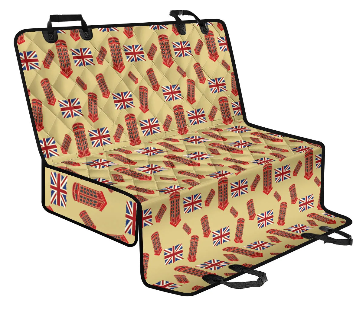 Phone Booth Union Jack Pattern Pet Seat Cover Dog Hammock