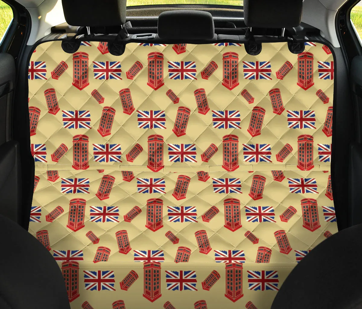 Phone Booth Union Jack Pattern Pet Seat Cover Dog Hammock