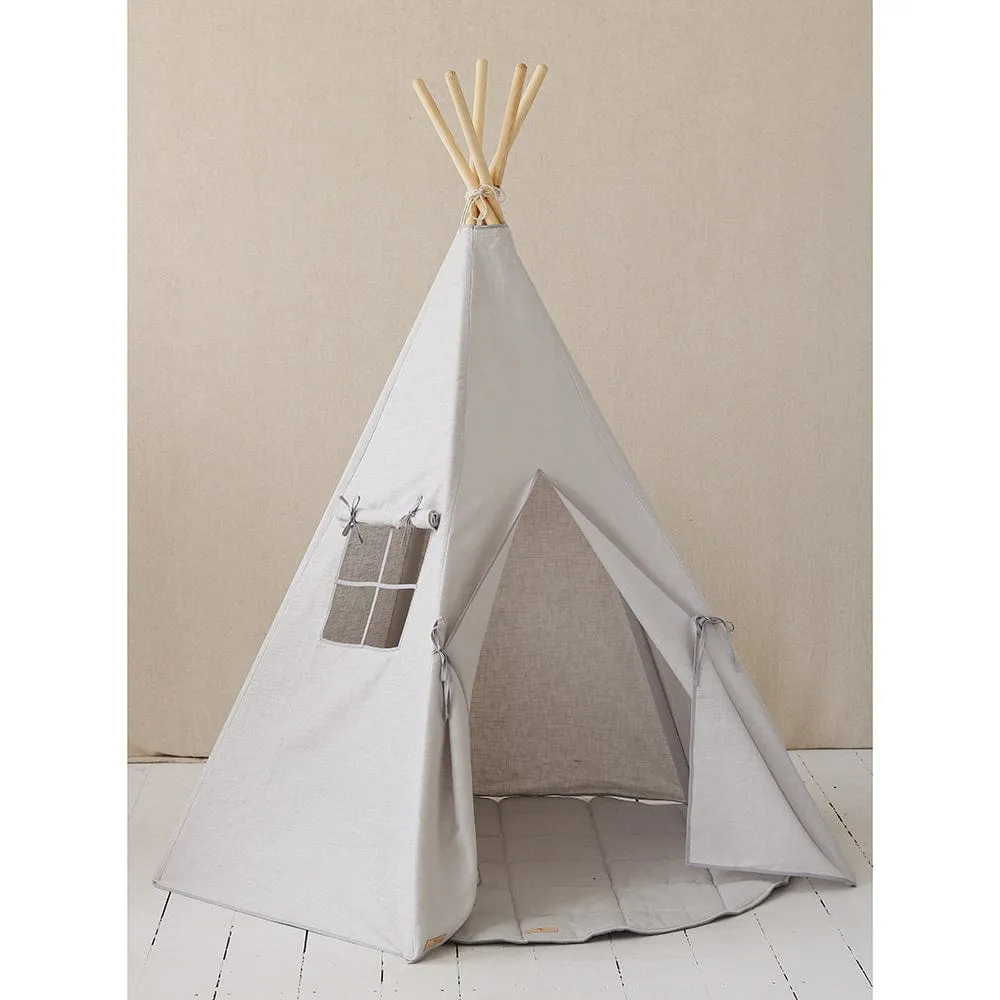 Pigeon Grey Teepee And Mat Set - Grey