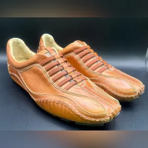 Pikolinos-Men's Brown Leather Casual Shoes, Fuencarral,  15A-6175, Size:41