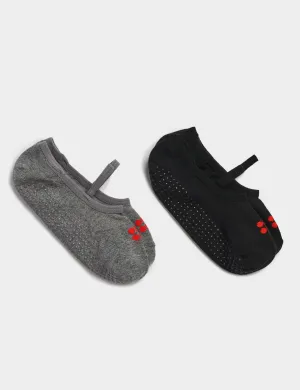 Pilates Socks 2 Pack - Black FB