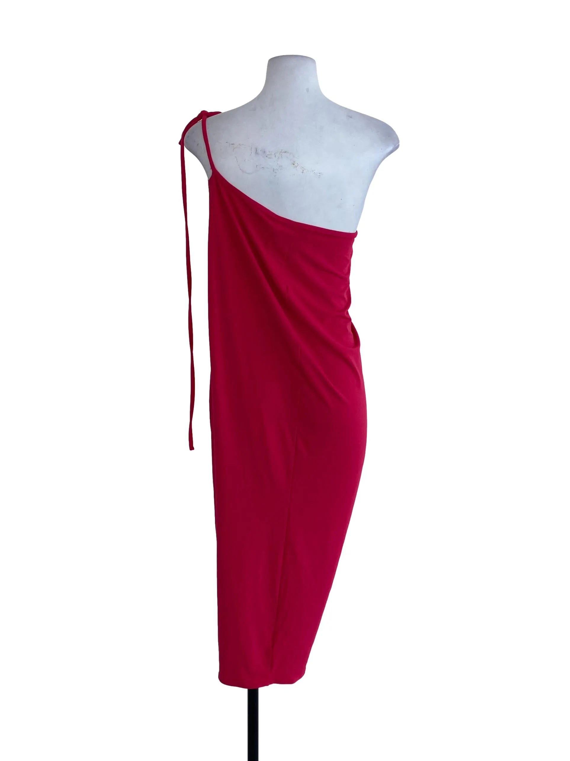 Pink Plain Slip Dress