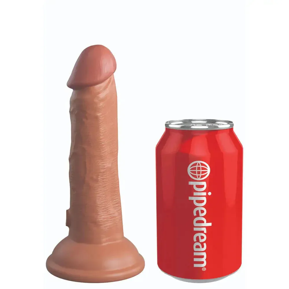 Pipedream Silicone Flesh Brown Rechargeable Penis Vibrator with Suction Cup