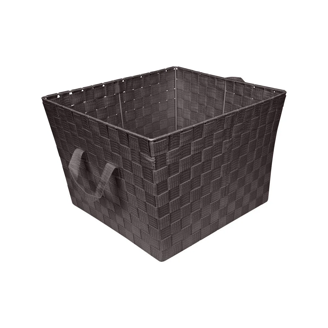 Plastic Basket Zipcode Design™ Color: Choco Pack Size: 1, Size: Large