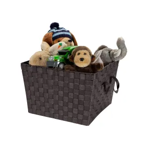 Plastic Basket Zipcode Design™ Color: Choco Pack Size: 1, Size: Large
