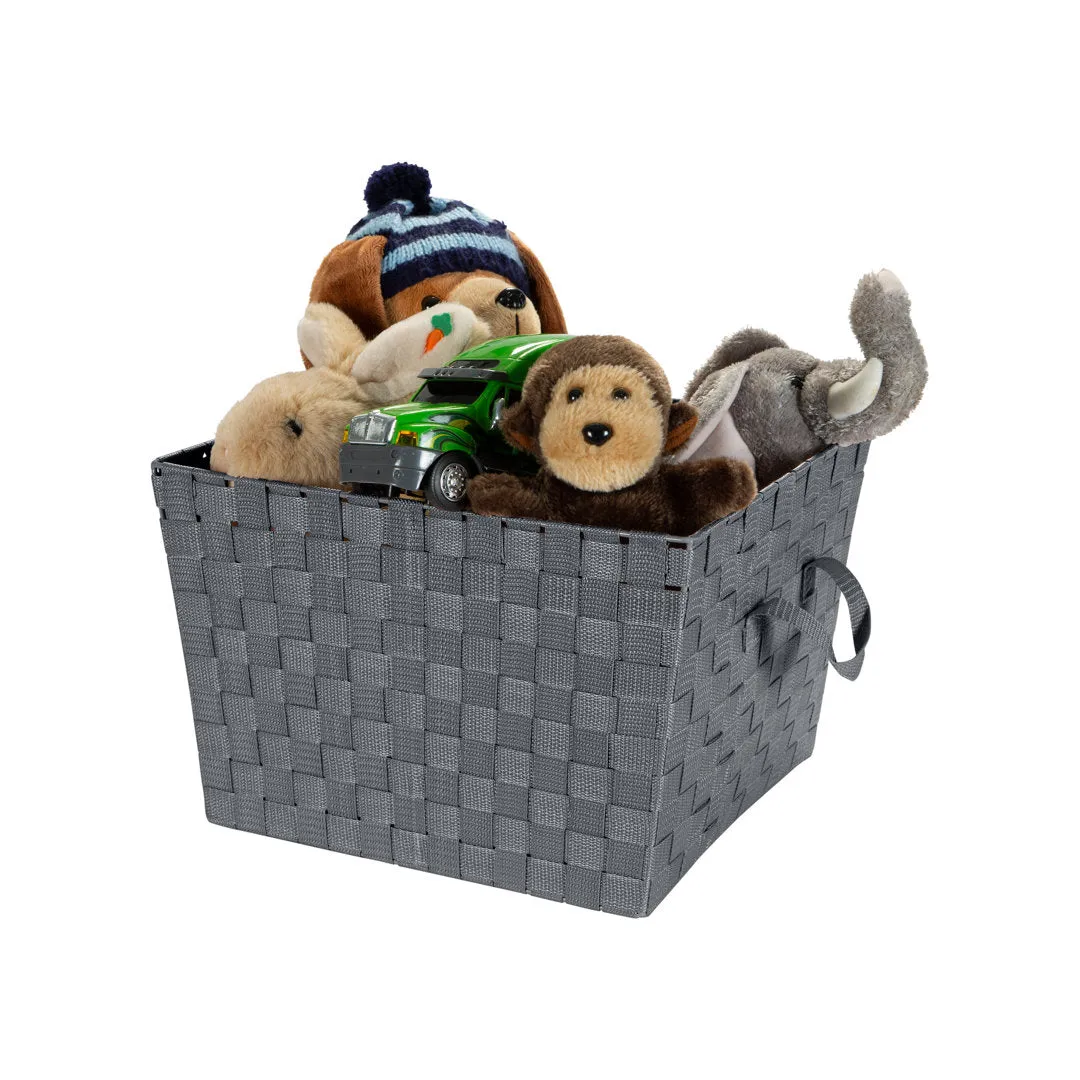 Plastic Basket Zipcode Design™ Color: Gray Pack Size: 1, Size: Large