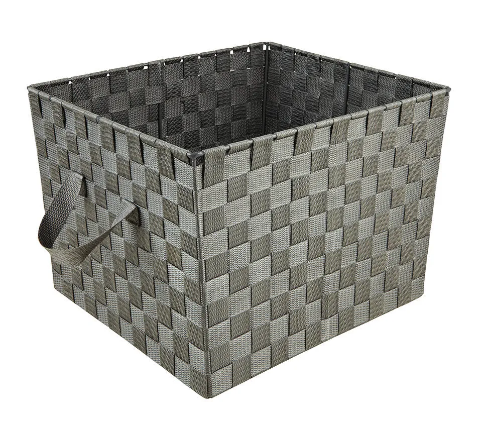 Plastic Basket Zipcode Design™ Color: Gray Pack Size: 1, Size: Large