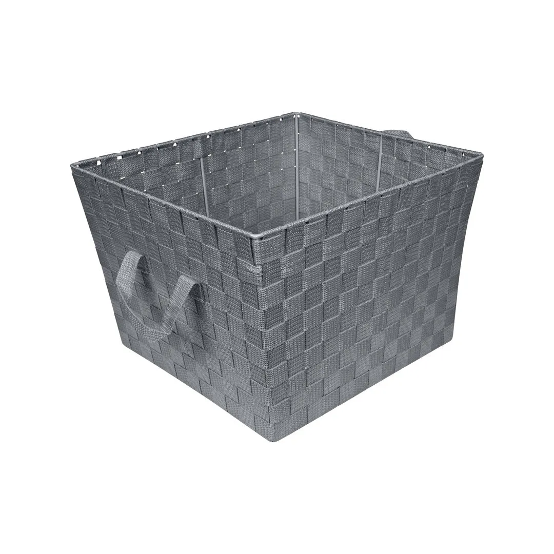 Plastic Basket Zipcode Design™ Color: Gray Pack Size: 1, Size: Large