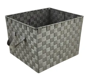 Plastic Basket Zipcode Design™ Color: Gray Pack Size: 1, Size: Large