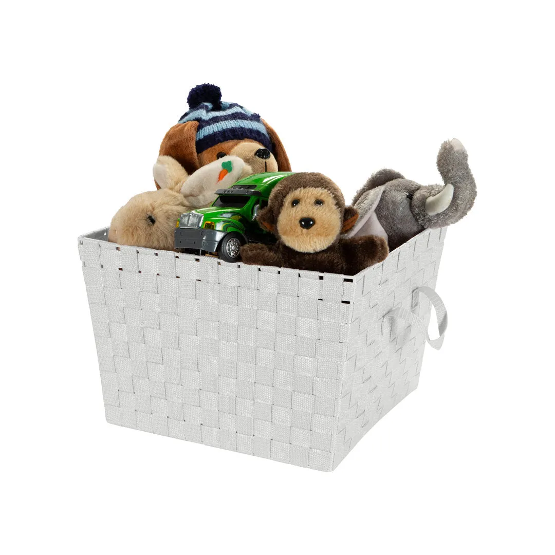Plastic Basket Zipcode Design™ Color: Heather Gray Pack Size: 1, Size: Large