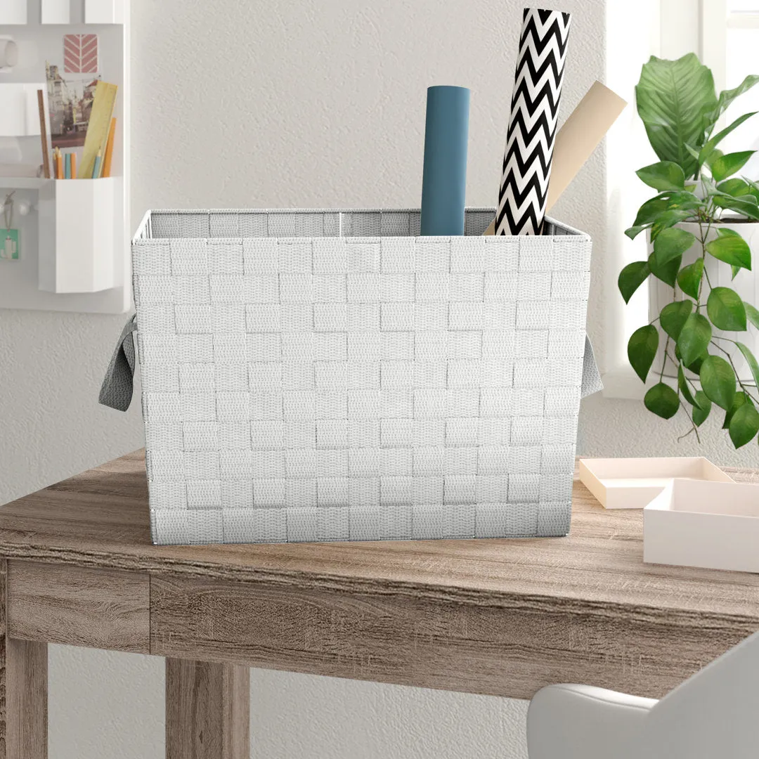 Plastic Basket Zipcode Design™ Color: Heather Gray Pack Size: 1, Size: Large