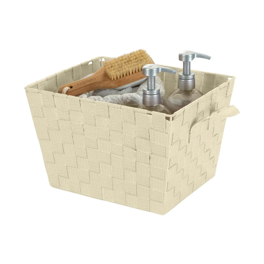 Plastic Basket Zipcode Design™ Color: Ivory Pack Size: 1, Size: Large