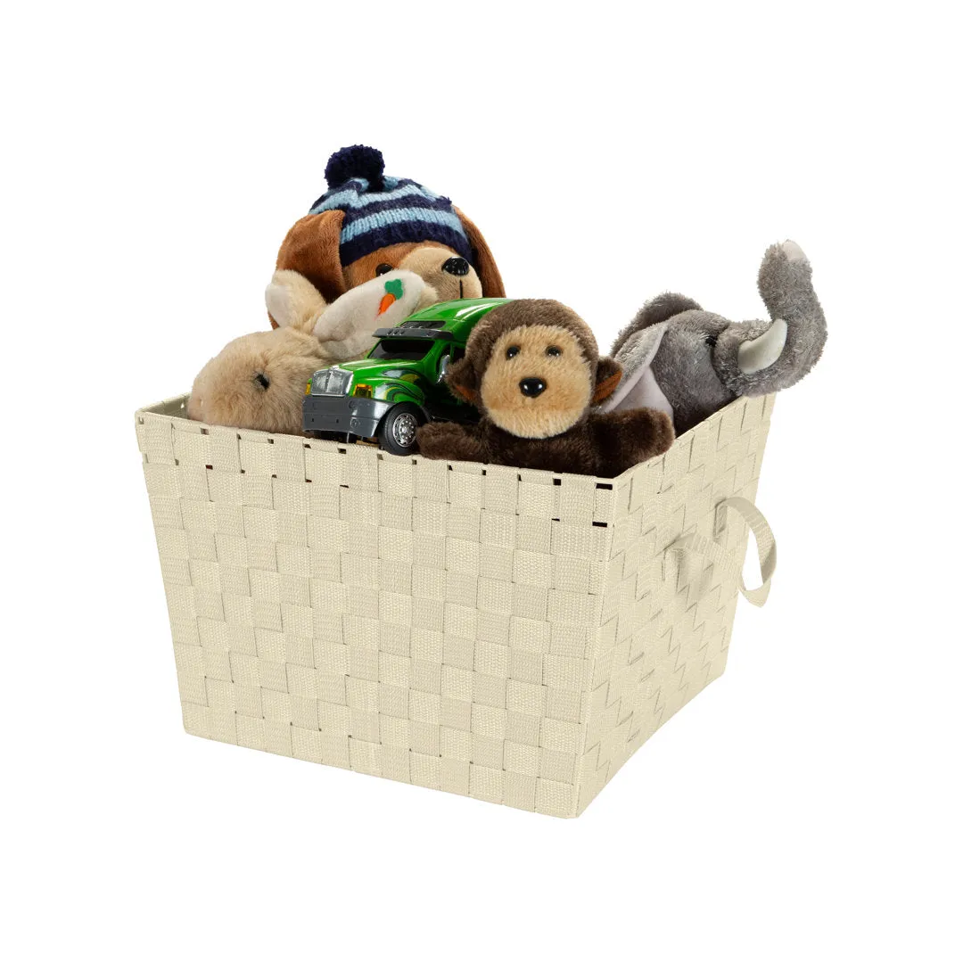 Plastic Basket Zipcode Design™ Color: Ivory Pack Size: 1, Size: Large