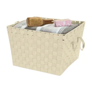 Plastic Basket Zipcode Design™ Color: Ivory Pack Size: 1, Size: Large
