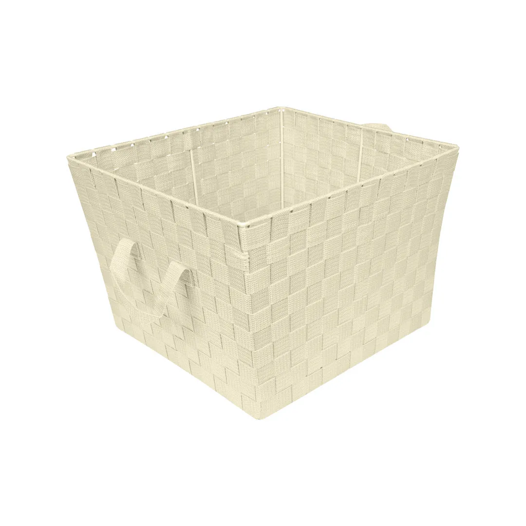 Plastic Basket Zipcode Design™ Color: Ivory Pack Size: 1, Size: Large