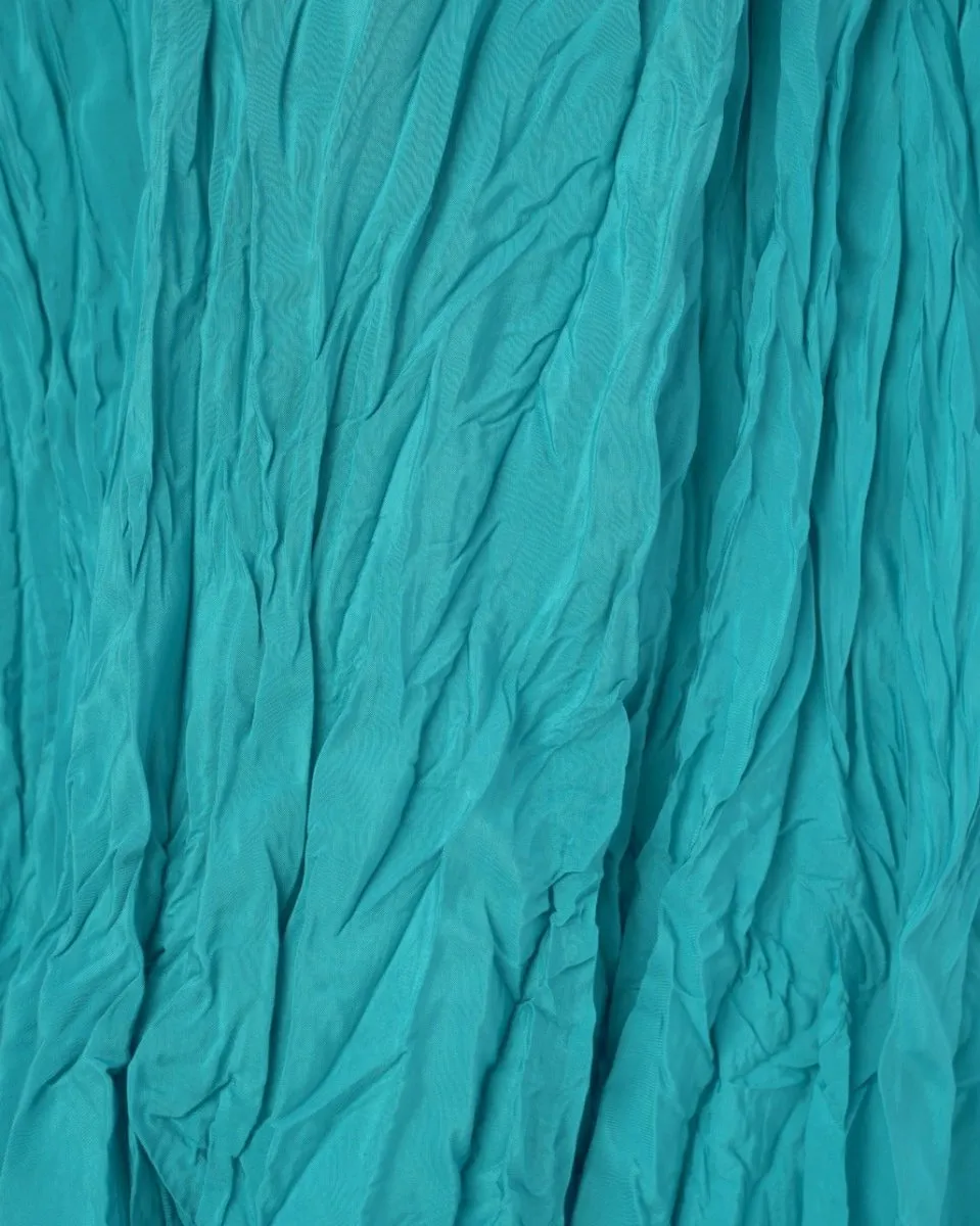 Pleated Crinkled Maxi Slip Dress
