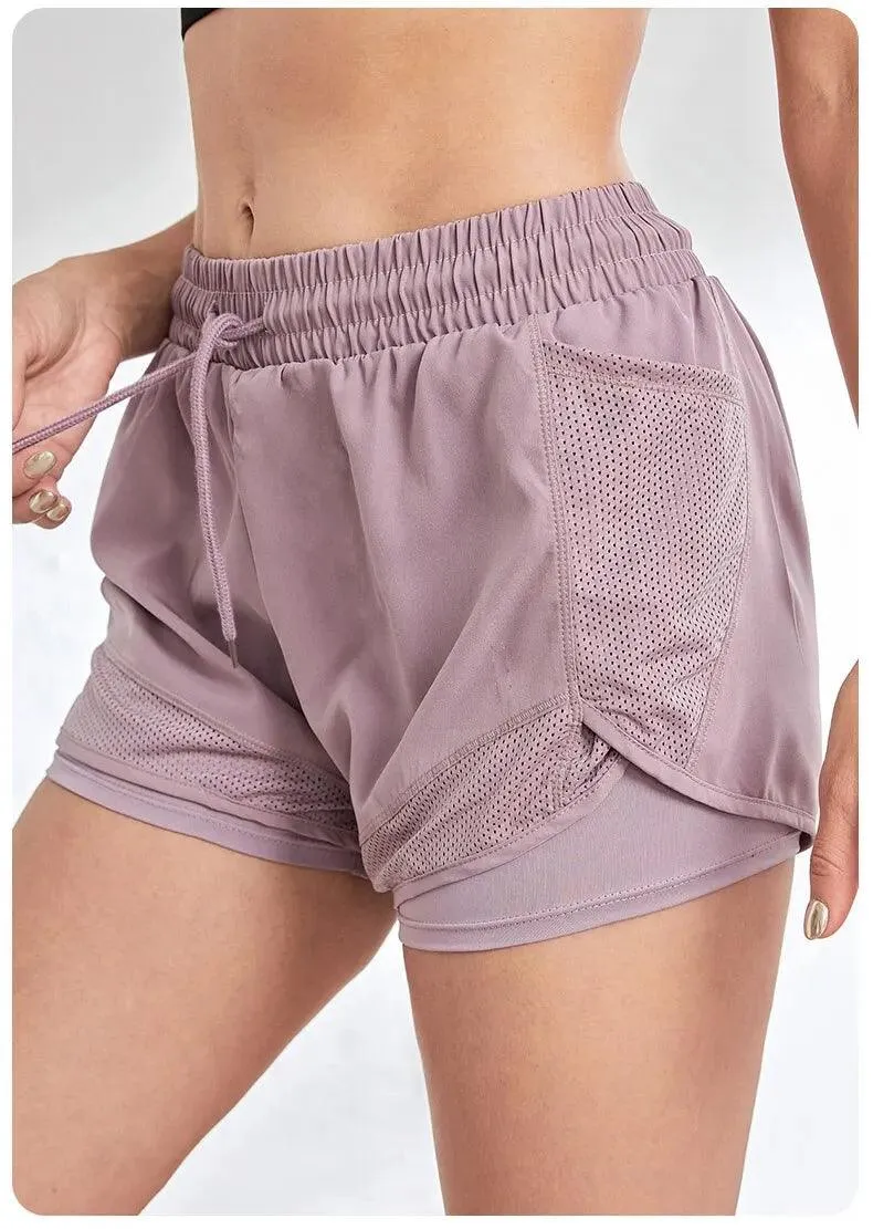 Pocketed Elastic Sports Shorts