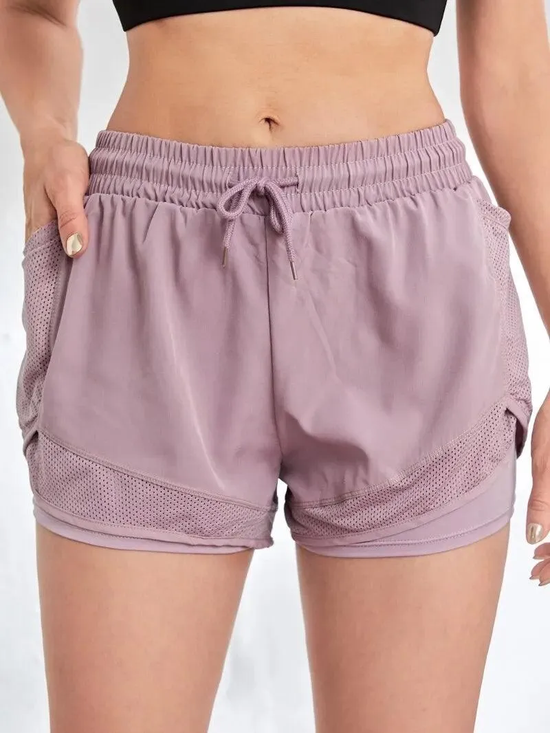 Pocketed Elastic Sports Shorts