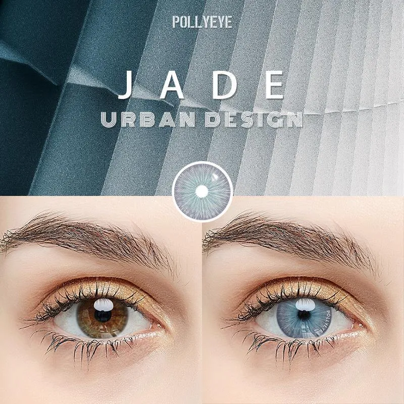 Pollyeye Urban Design Jade Colored Contact Lenses