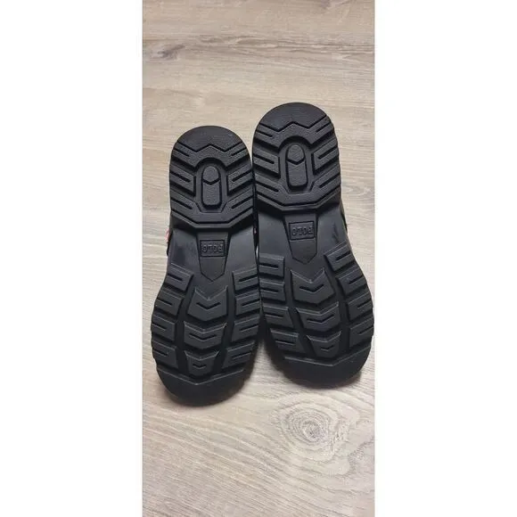 Polo Ralph Lauren RANGER HIGH II Black Leather‎ Blue Upper Boys Size 4.5M