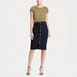 Polo Ralph Lauren Stretch Denim Pencil Skirt