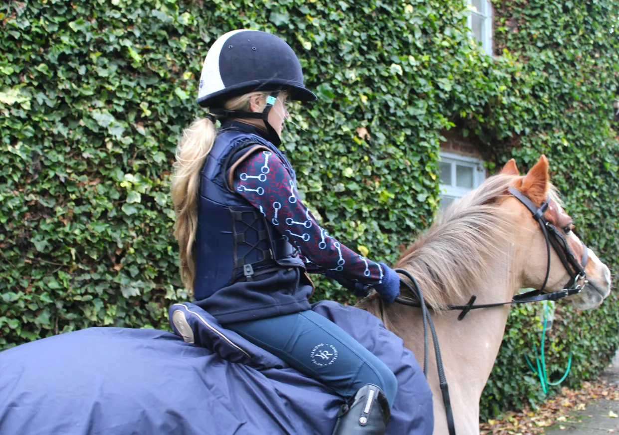 Pony Navy Summer Weight Waterproof Ride - On Exercise Sheet