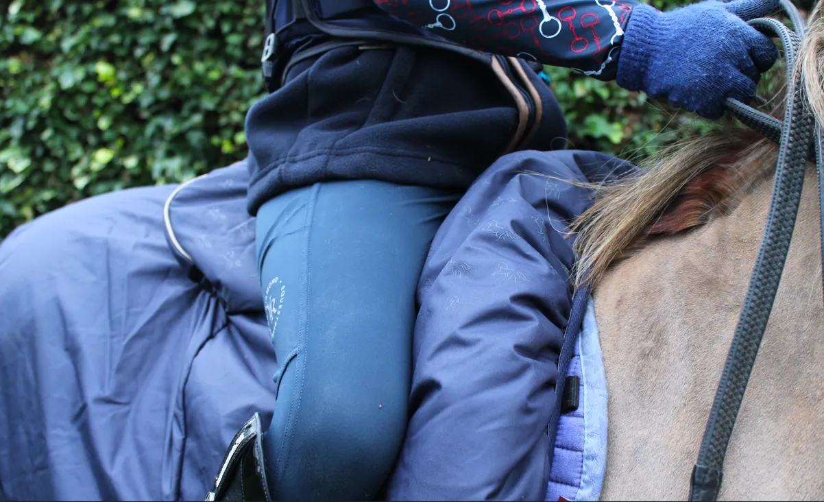 Pony Navy Summer Weight Waterproof Ride - On Exercise Sheet