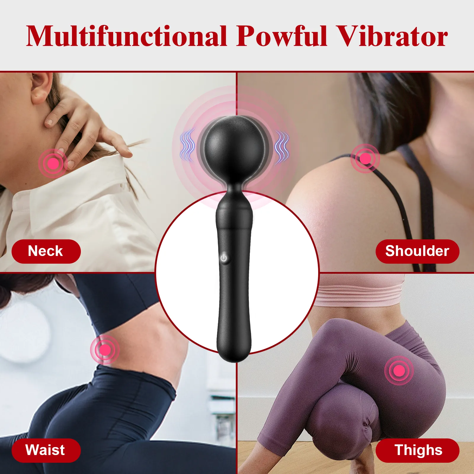 Powerful Vibrating Wand Massager