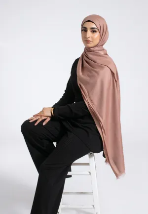 Premium Modal Hijab - Almond Peach
