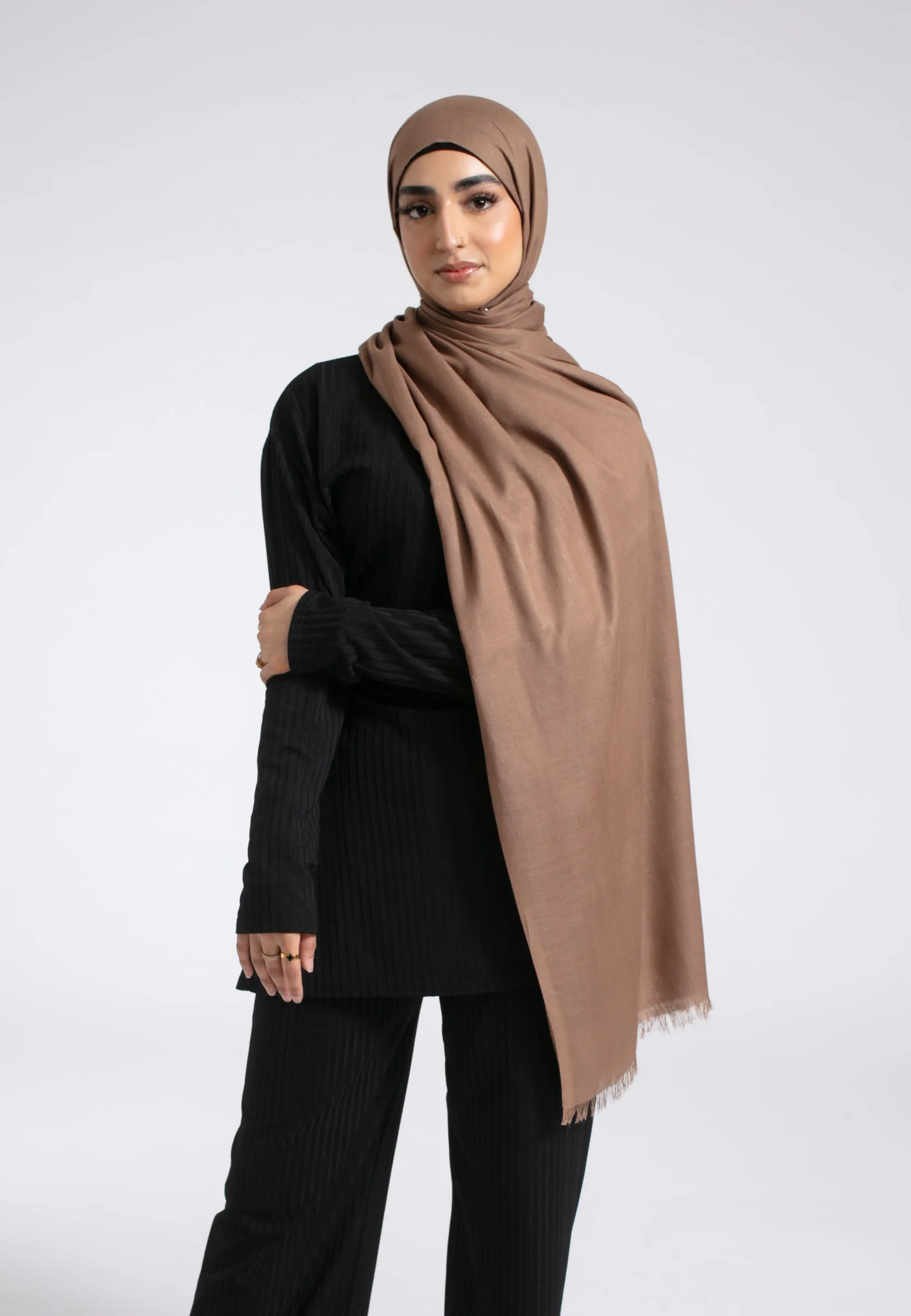 Premium Modal Hijab - Bambi Brown