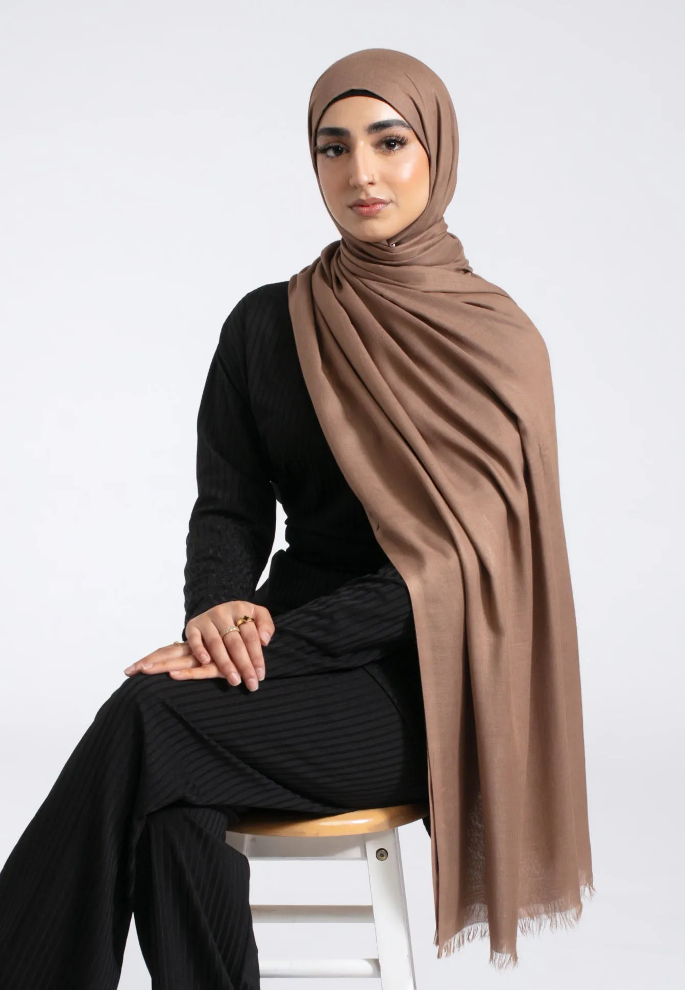 Premium Modal Hijab - Bambi Brown