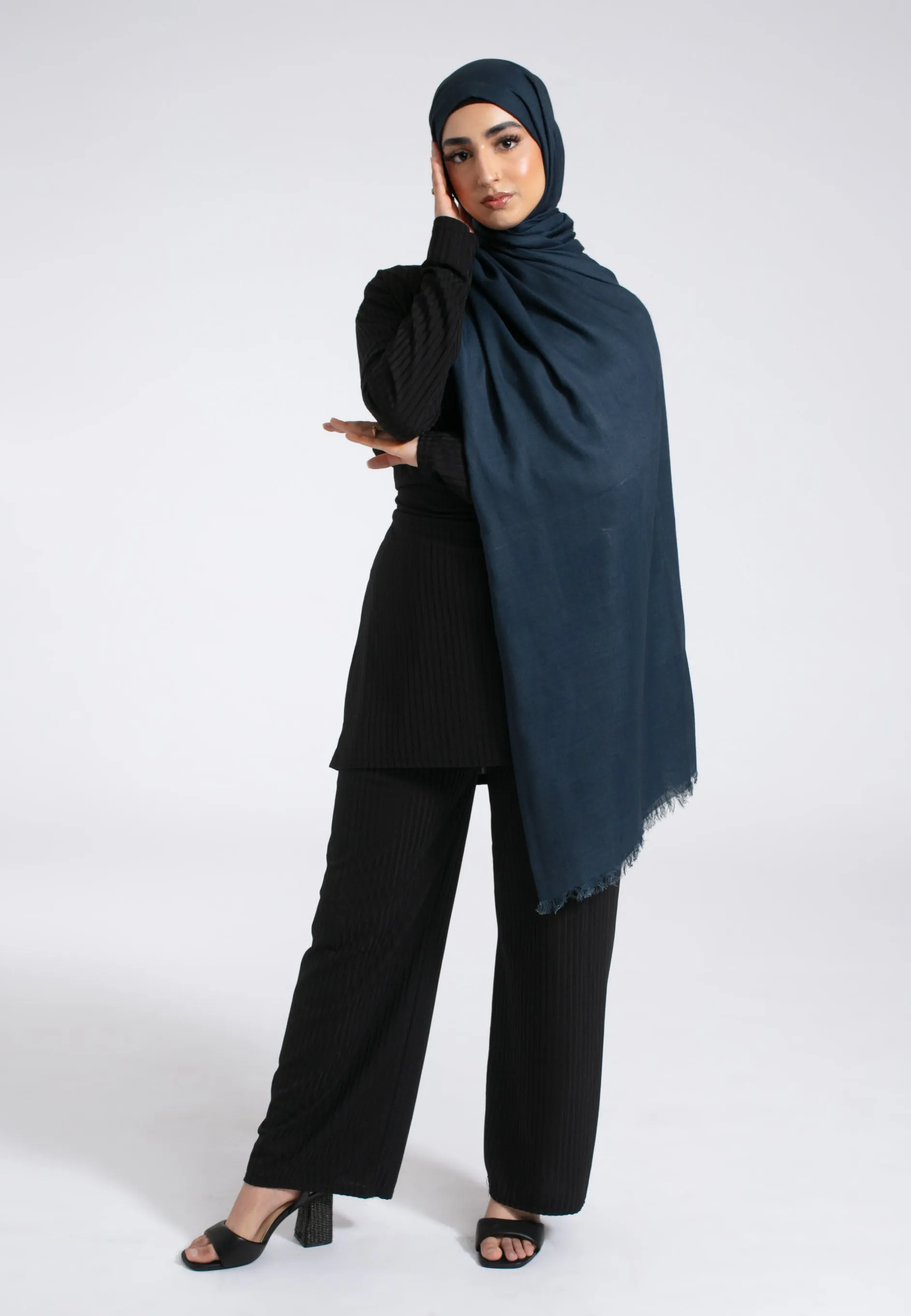 Premium Modal Hijab - Navy