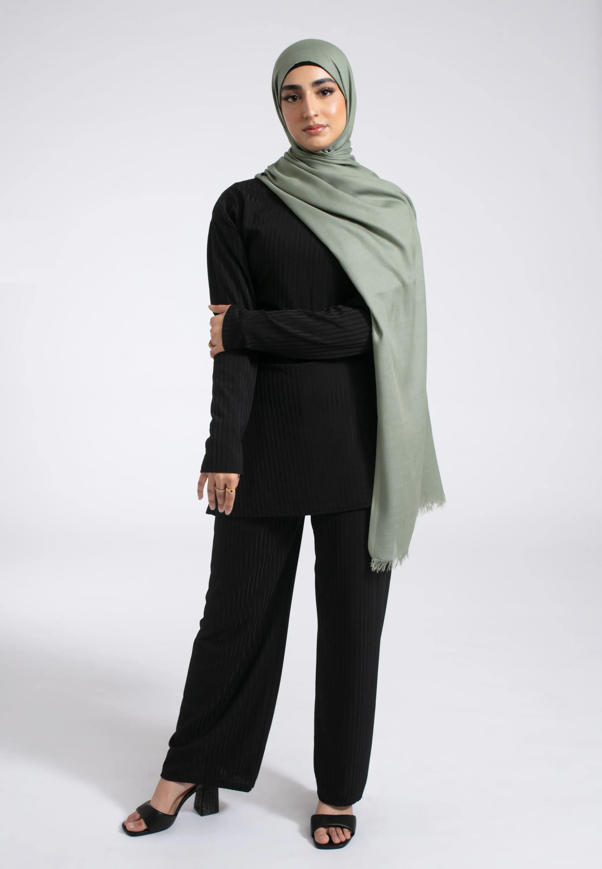 Premium Modal Hijab - Sage Green
