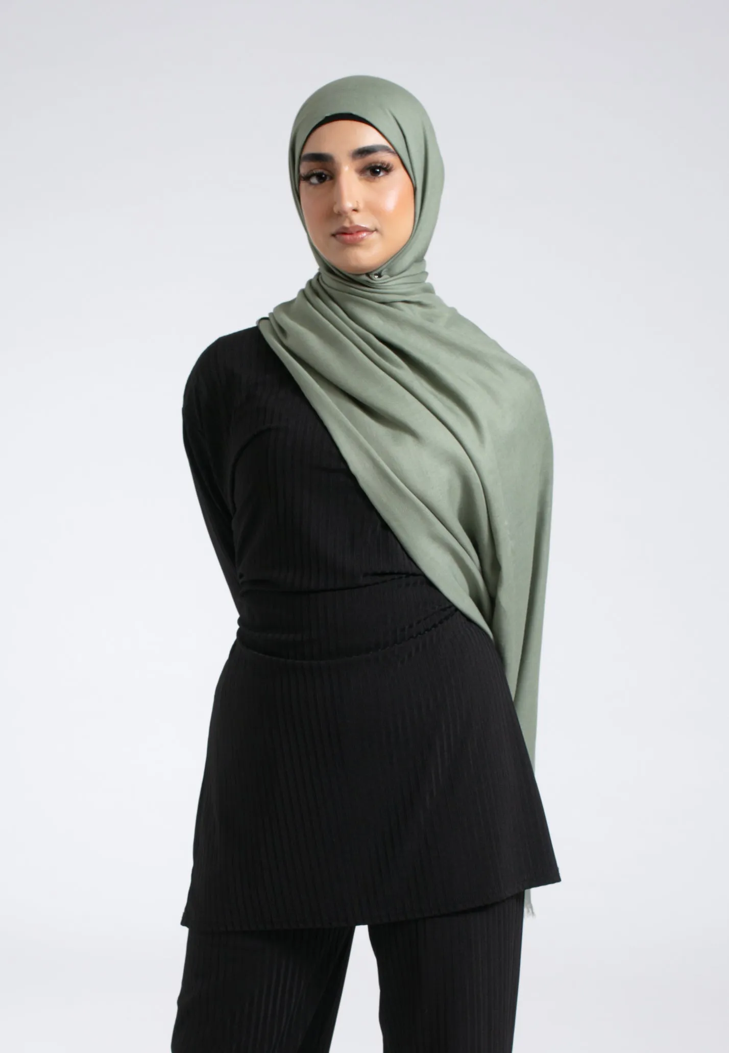 Premium Modal Hijab - Sage Green