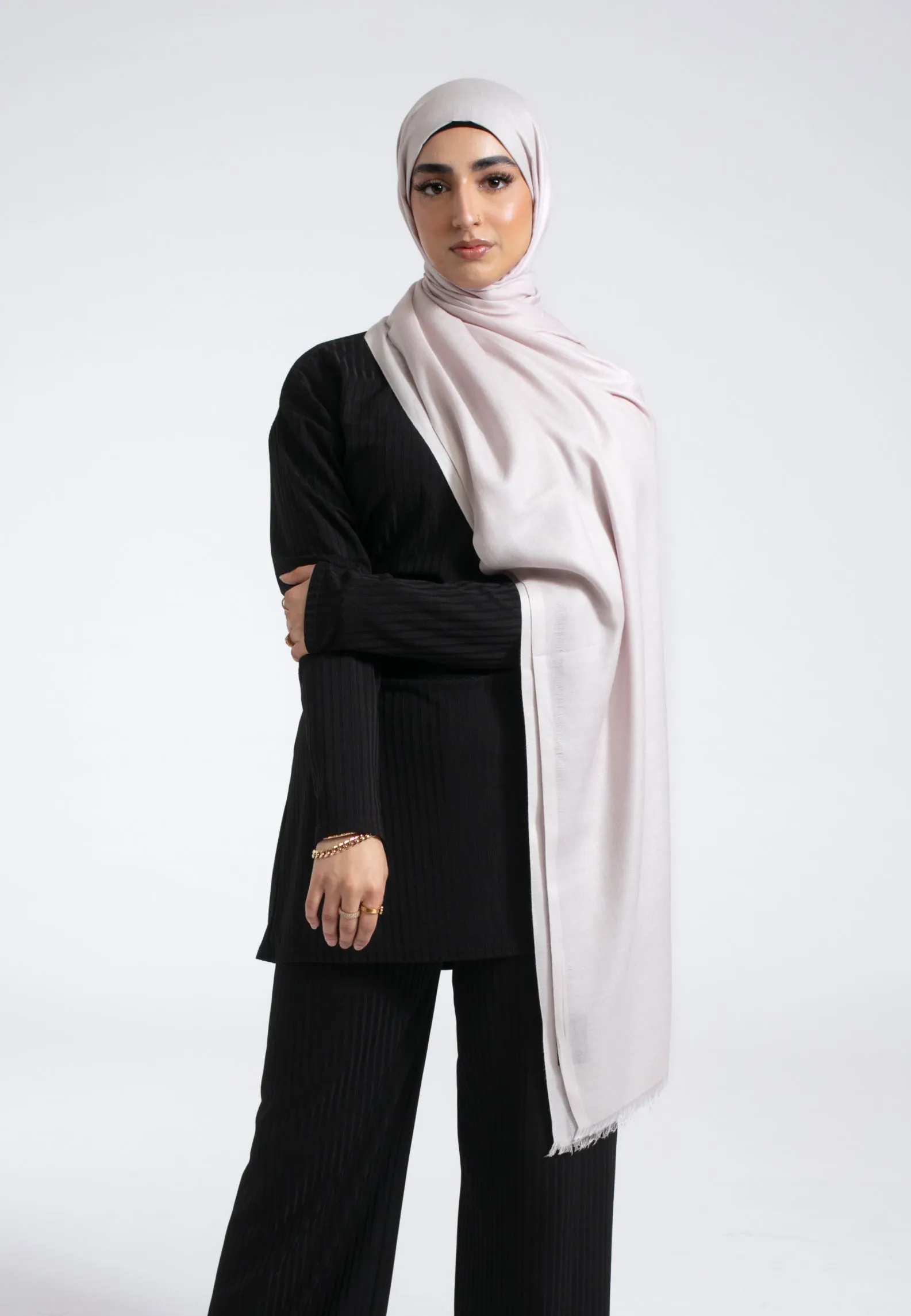 Premium Modal Hijab - Snow White